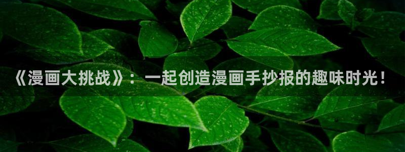 漫蛙2官网：《漫画大挑战》：一起创造漫画手抄报的趣味时光！